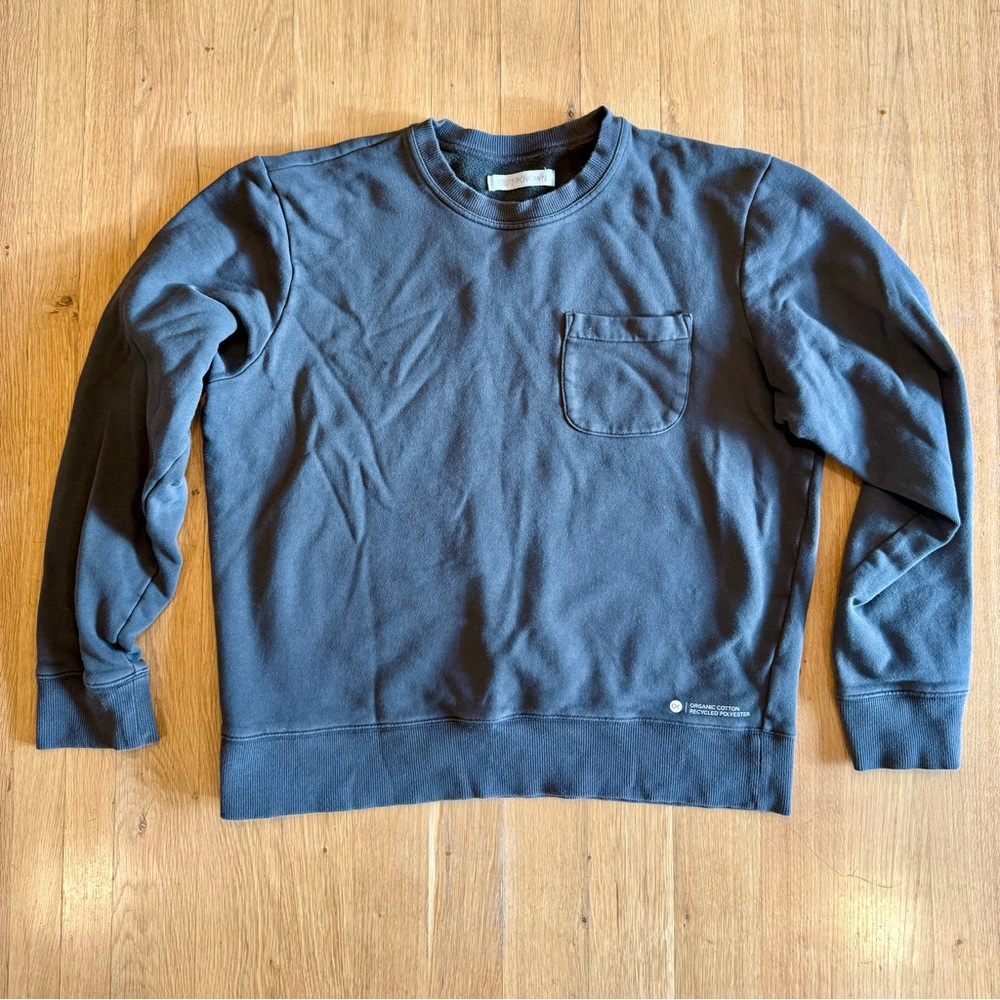 Outerknown Men's Crewneck Sweatshirt in Slate Blue